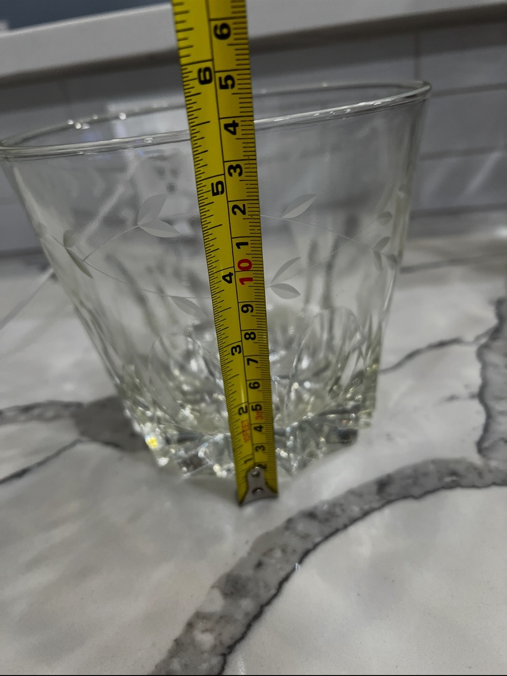 Vintage Heavy PRINCESS HOUSE 1980's Crystal Ice Bucket Heritage Etched Pattern.